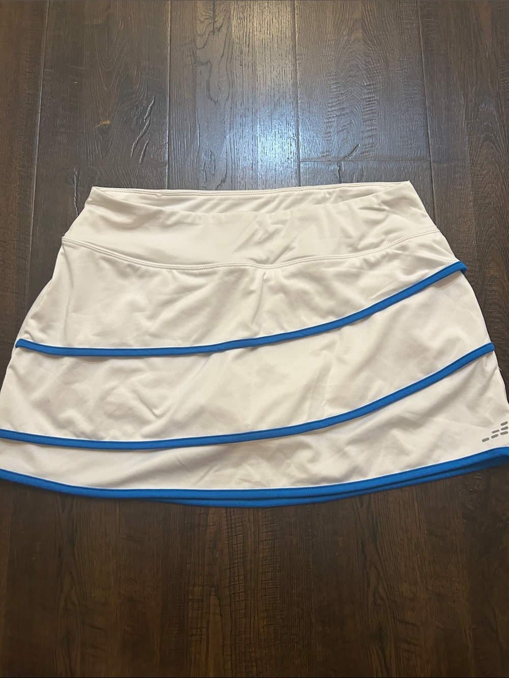 bcg White Skort with Blue Trim